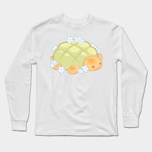 Cute Green Turtle Bread Long Sleeve T-Shirt